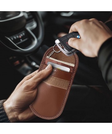 Tech-Protect KLR100 RFID Blocking Car Key Case - Brown