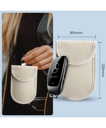 Tech-Protect KLR100 RFID Blocking Car Key Case - Beige