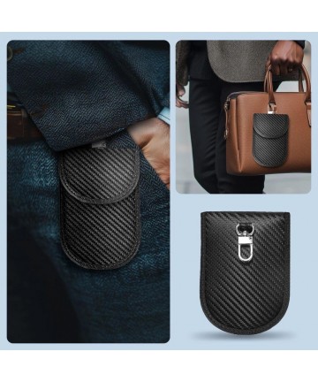 Tech-Protect KLR100 RFID Blocking Car Key Case - Black - Carbon