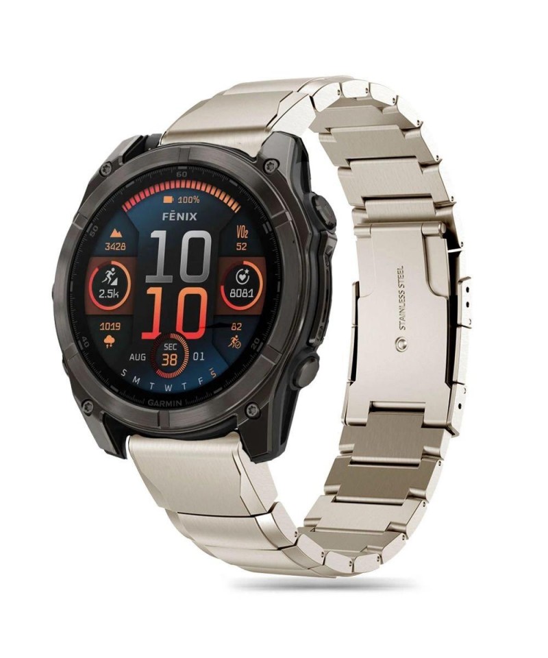Tech-Protect SteelBand Bracelet for Garmin Fenix 5X / 5X PLUS / 6X / 6X PRO / 7X / 8 (51 MM) - Titanium