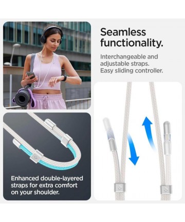 Spigen Universal Set Lanyard and Pendant - White