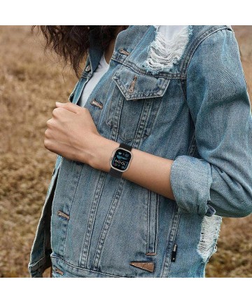 Tech-Protect Nylon Strap for Apple Watch 44 / 45 / 46 / 49 mm - Black
