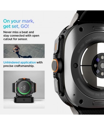 Spigen Fit Lite Strap for Galaxy Watch Ultra 47mm - Black