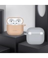 Tech-Protect Silicone Hook Case for AirPods 4 - Gray