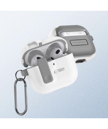 Tech-Protect Slim Hook Case for AirPods 4 - White