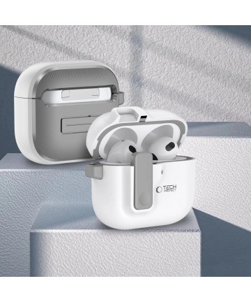 Tech-Protect Slim Hook Case for AirPods 4 - White