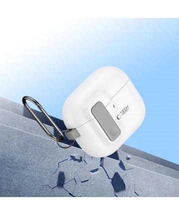 Tech-Protect Slim Hook Case for AirPods 4 - White