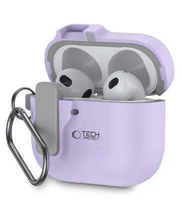 Tech-Protect Slim Hook Case for AirPods 4 - Purple