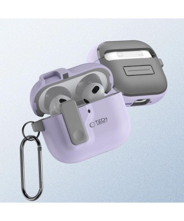 Tech-Protect Slim Hook Case for AirPods 4 - Purple