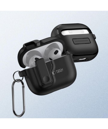 Tech-Protect Slim Hook Case for AirPods 4 - Black