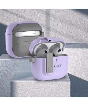 Tech-Protect Slim Hook Case for AirPods 4 - Purple