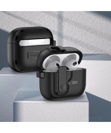 Tech-Protect Slim Hook Case for AirPods 4 - Black