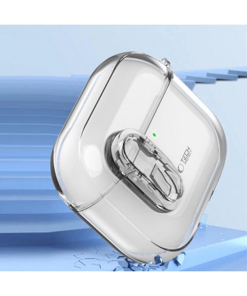 Tech-Protect Slim Hook Case for AirPods 4 - Clear