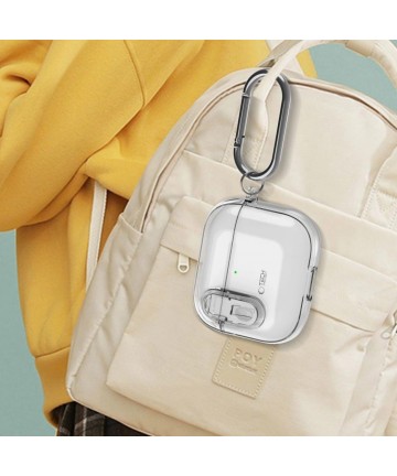 Tech-Protect Slim Hook Case for AirPods 4 - Clear