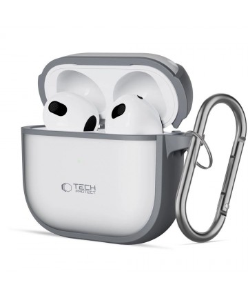 Tech-Protect Slim Hook Case for AirPods 4 - Gray