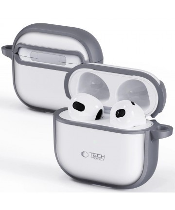 Tech-Protect Slim Hook Case for AirPods 4 - Gray