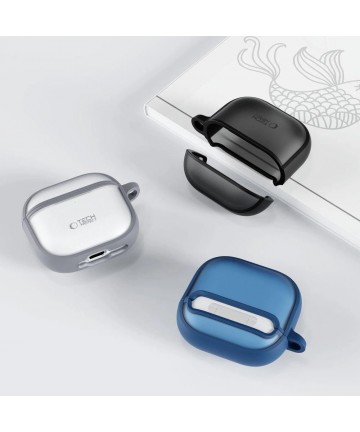 Tech-Protect Slim Hook Case for AirPods 4 - Gray