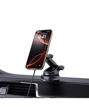 Tech-Protect MM15W-V7 QI2 Car Holder with Inductive Charger - Black