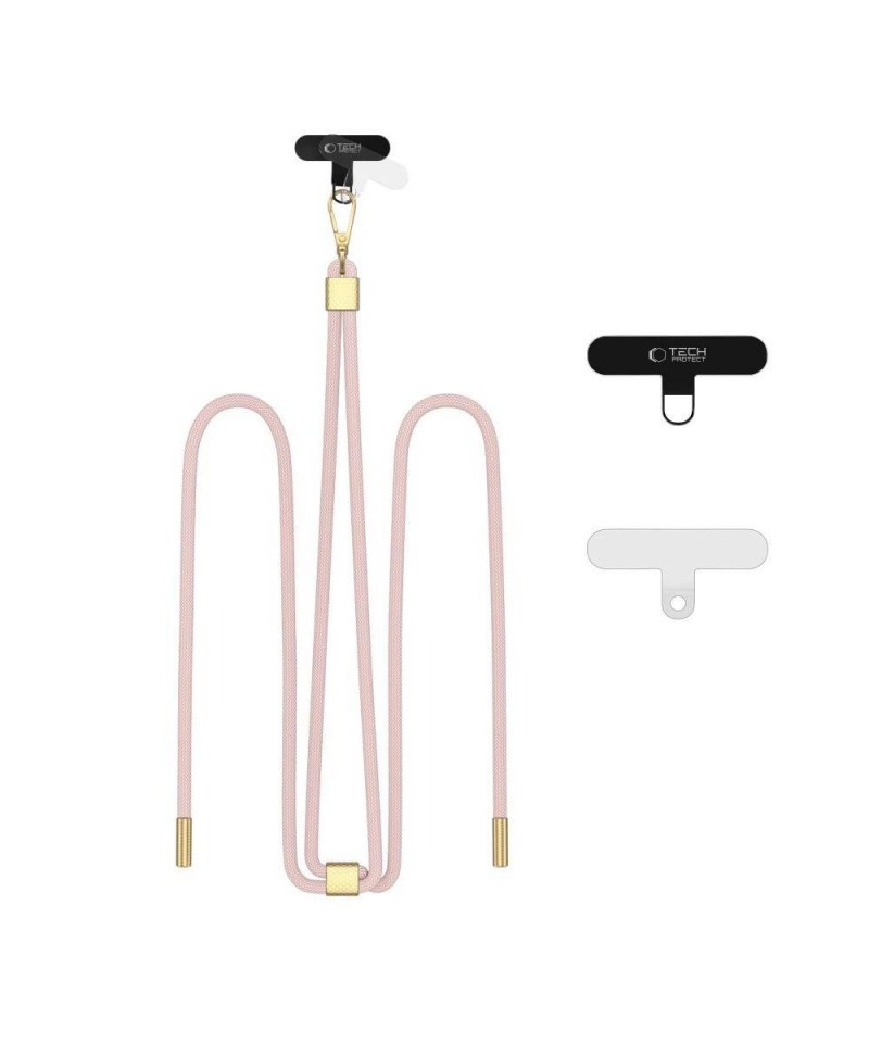 Tech-Protect C2S Rope Crossbody Strap Leash - Pink