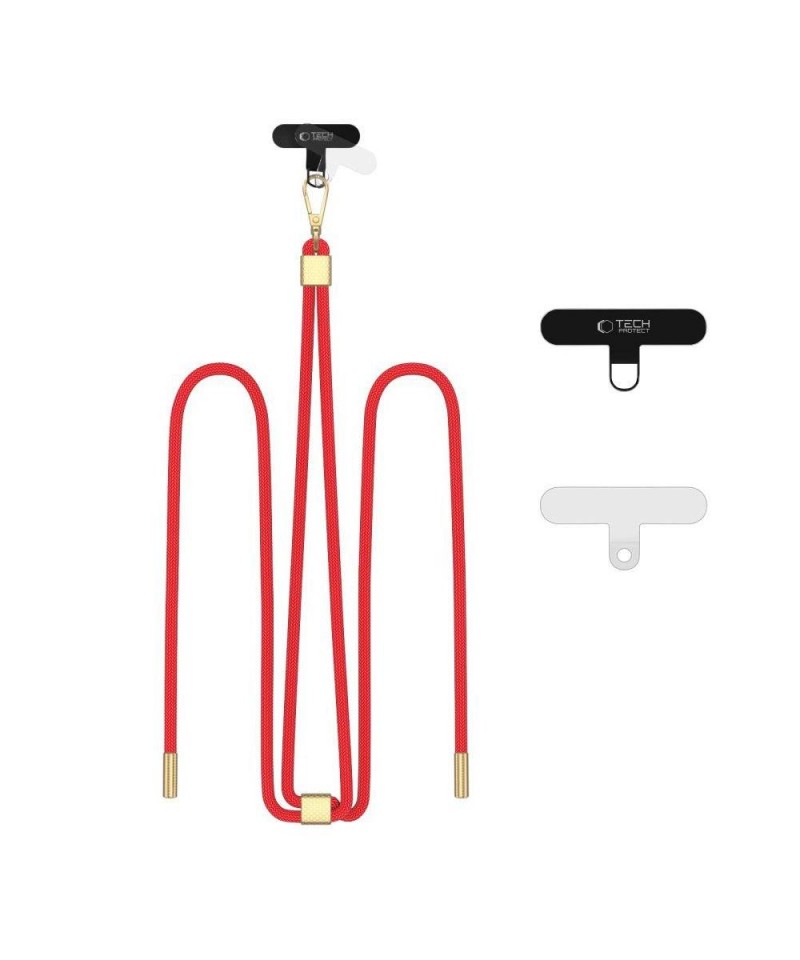Tech-Protect C2S Rope Crossbody Strap Leash - Red