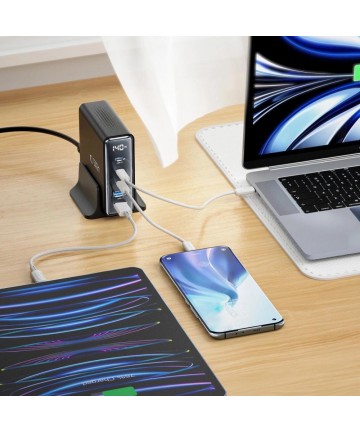 Tech-Protect DC140W-GAN 5-PORT PD140W/QC3.0 Charging Station - Black