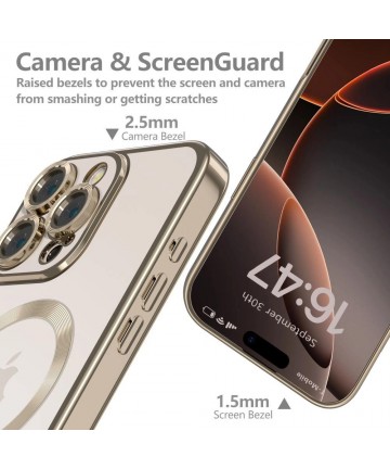 Tech-Protect MagFlex MagSafe Case for iPhone 16 Pro Max - Gold