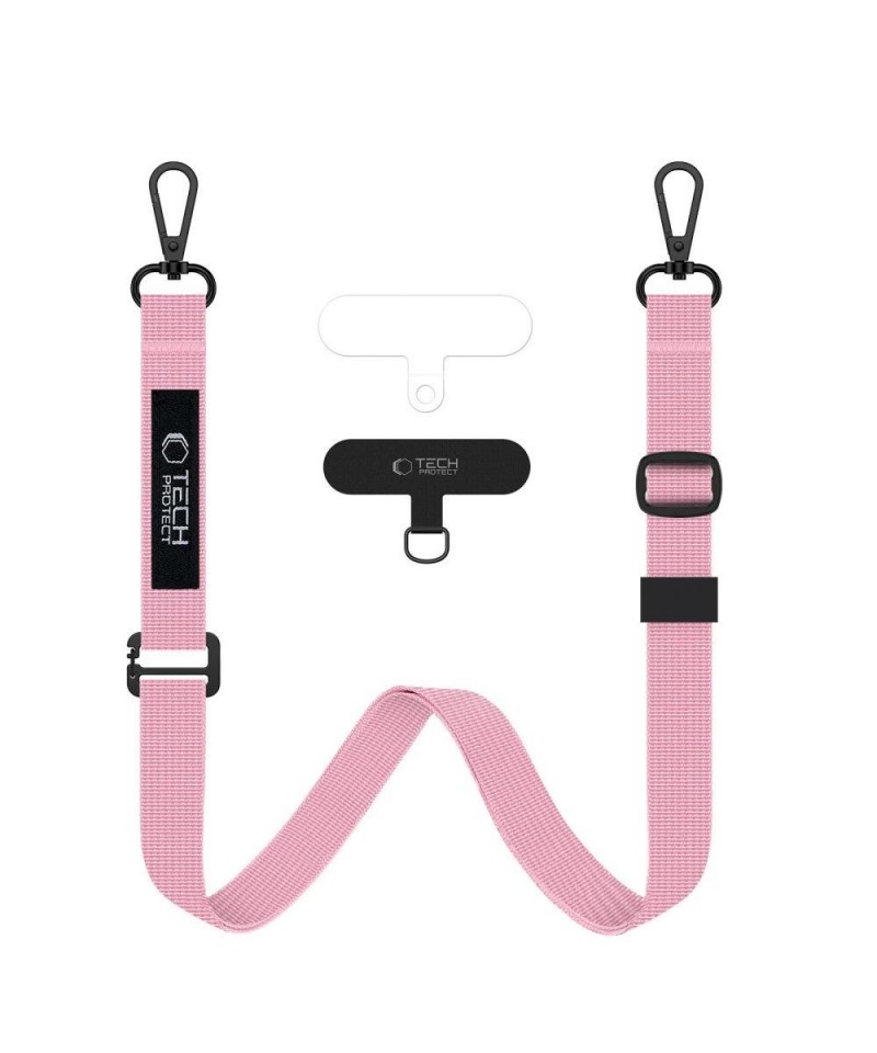 Tech-Protect C65 Rope Crossbody Leash - Pink