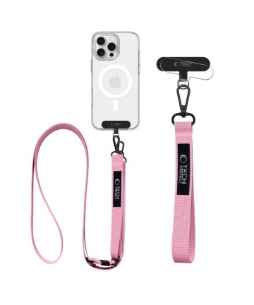 Tech-Protect C65 Rope Crossbody Leash - Pink