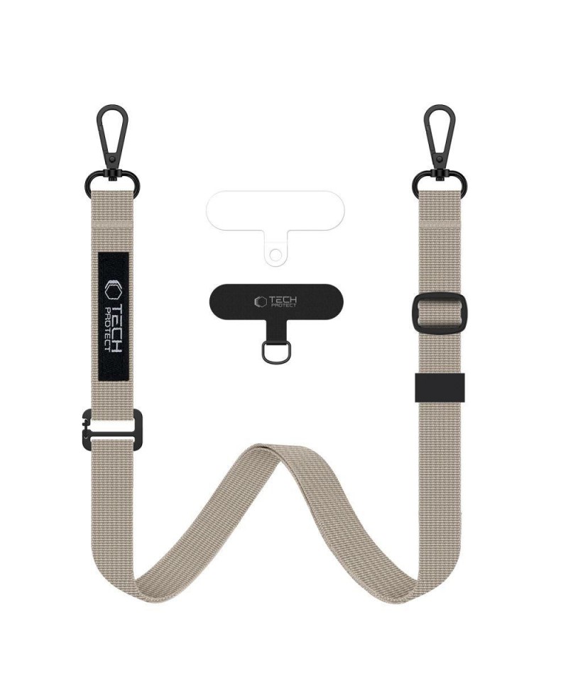 Tech-Protect C65 Rope Crossbody Leash - Beige