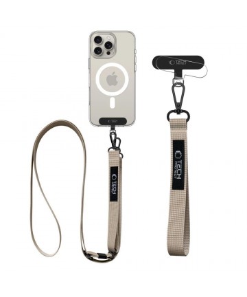 Tech-Protect C65 Rope Crossbody Leash - Beige