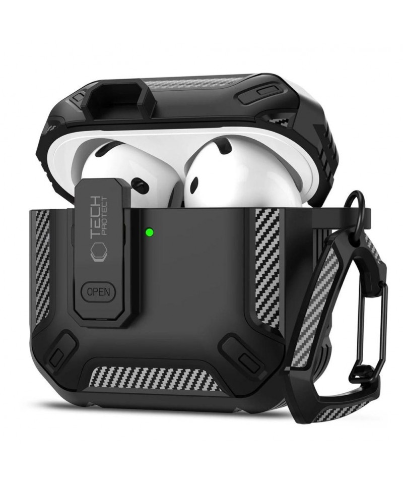Tech-Protect Carbonox Case for AirPods 4 - Black