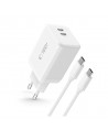 Tech-Protect NC45W-GAN 2-PORT PD45W Charger + TYPE-C CABLE - white