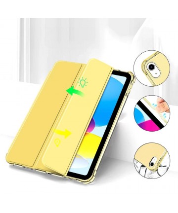 Tech-Protect SC Pen Hybrid Case for iPad 10 / 2022 - Yellow - Transparent
