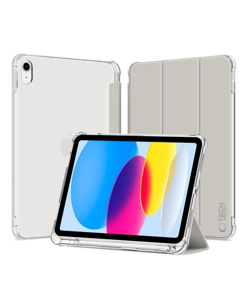 Tech-Protect SC Pen Hybrid Case for iPad 10 / 2022 - Gray - Transparent