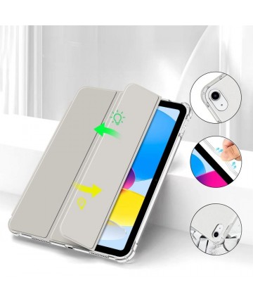 Tech-Protect SC Pen Hybrid Case for iPad 10 / 2022 - Gray - Transparent