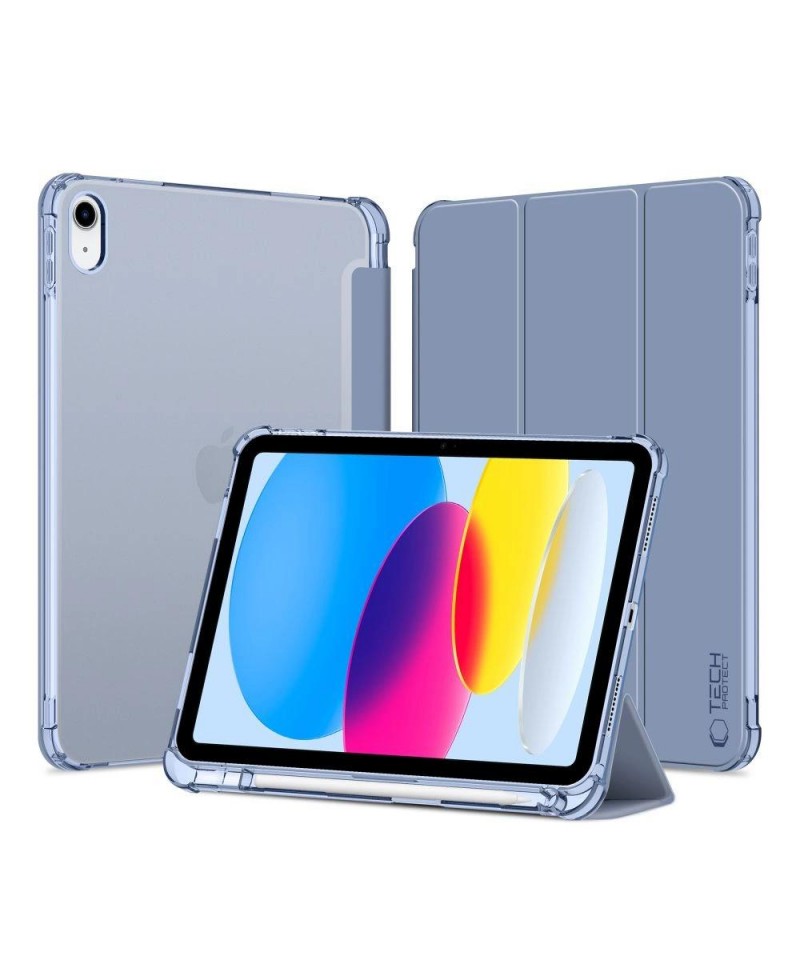 Tech-Protect SC Pen Hybrid Case for iPad 10 / 2022 - Blue - Transparent