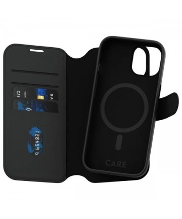 CARE by PanzerGlass Feature Tango 2in1 Wallet MagSafe Case for iPhone 15 - Black