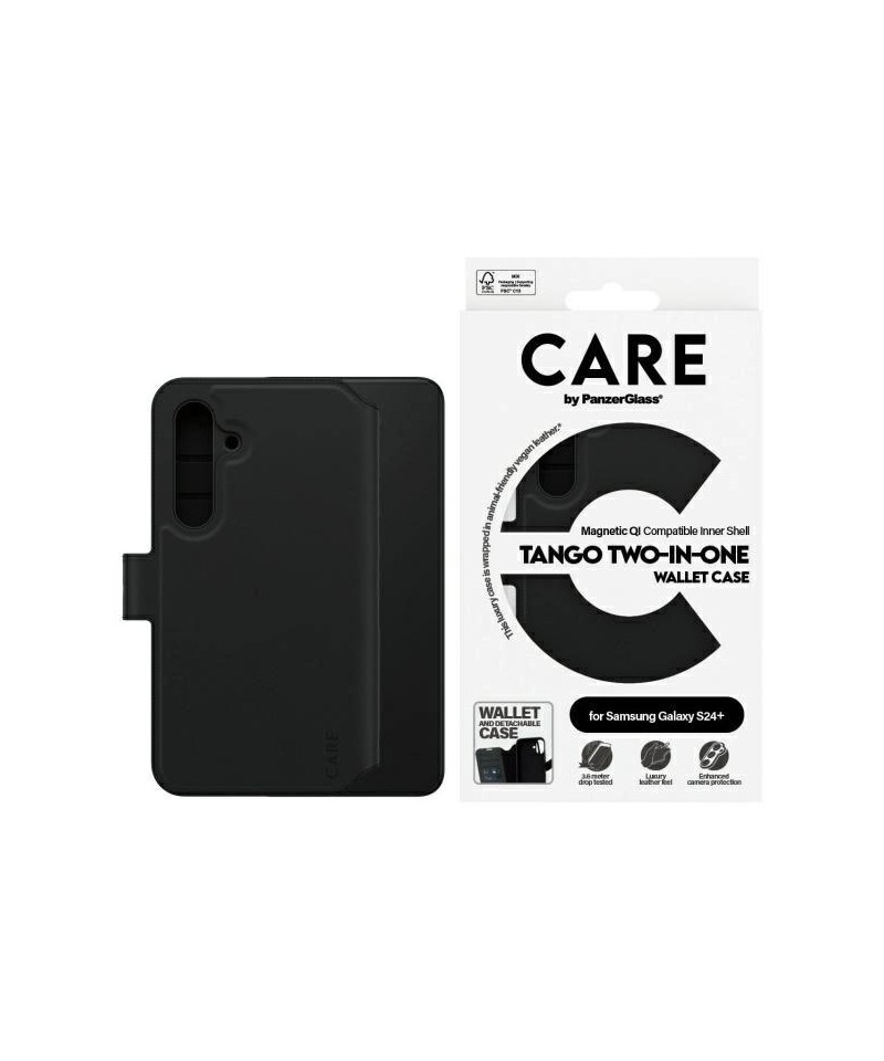 CARE by PanzerGlass Feature Tango 2in1 Wallet Case for Samsung Galaxy S24+ - Black