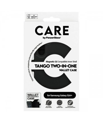CARE by PanzerGlass Feature Tango 2in1 Wallet Case for Samsung Galaxy S24+ - Black