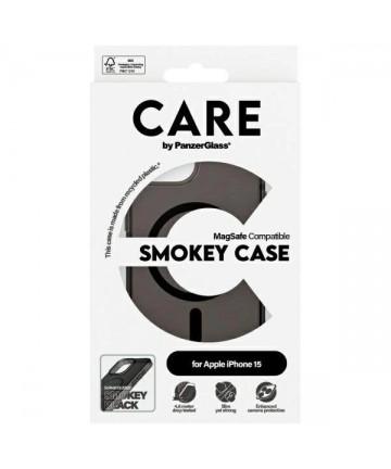 Care PanzerGlass Flagship Case MagSafe for iPhone 15 - Black