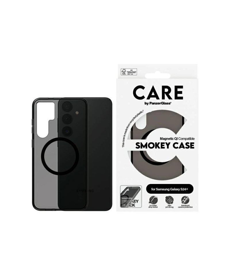 CARE by PanzerGlass Flagship QI Case for Samsung Galaxy S24+ - Black