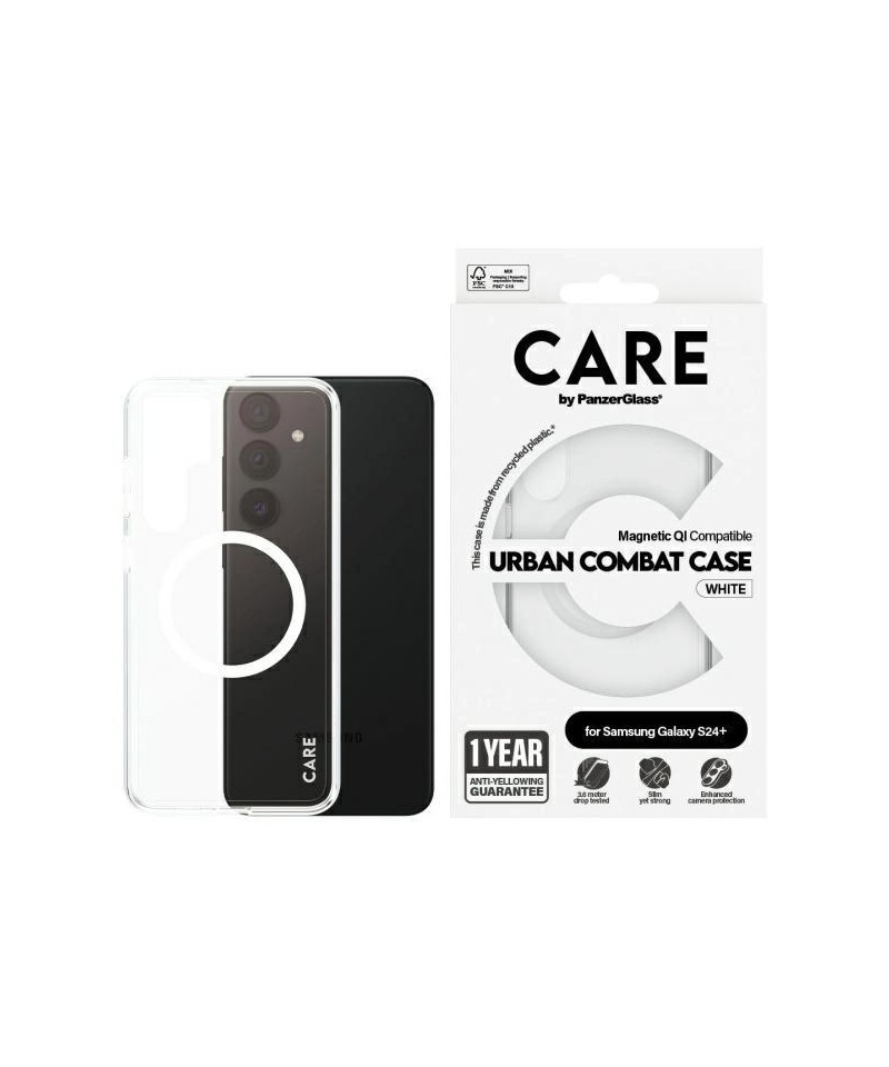 CARE by PanzerGlass Flagship QI Case for Samsung Galaxy S24+ - Transparent