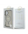 Guess IML Glitter Circle MagSafe case for iPhone 16 - black