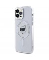 Karl Lagerfeld IML Metal Choupette Head MagSafe iPhone 12 Case - White