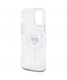 Karl Lagerfeld IML Metal Choupette Head MagSafe iPhone 12 Case - White