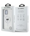 Karl Lagerfeld IML Metal Choupette Head MagSafe iPhone 12 Case - White