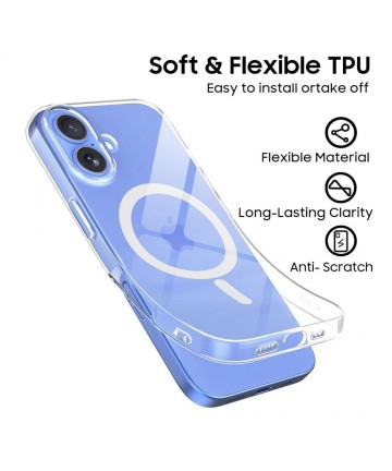 Tech-Protect FlexAir MagSafe iPhone 16 Case - Clear