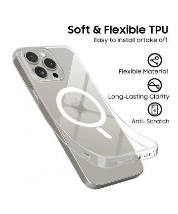 Tech-Protect FlexAir MagSafe Case for iPhone 15 Pro - Clear