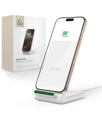 Tech-Protect QI15W-A40 Wireless Charger - White