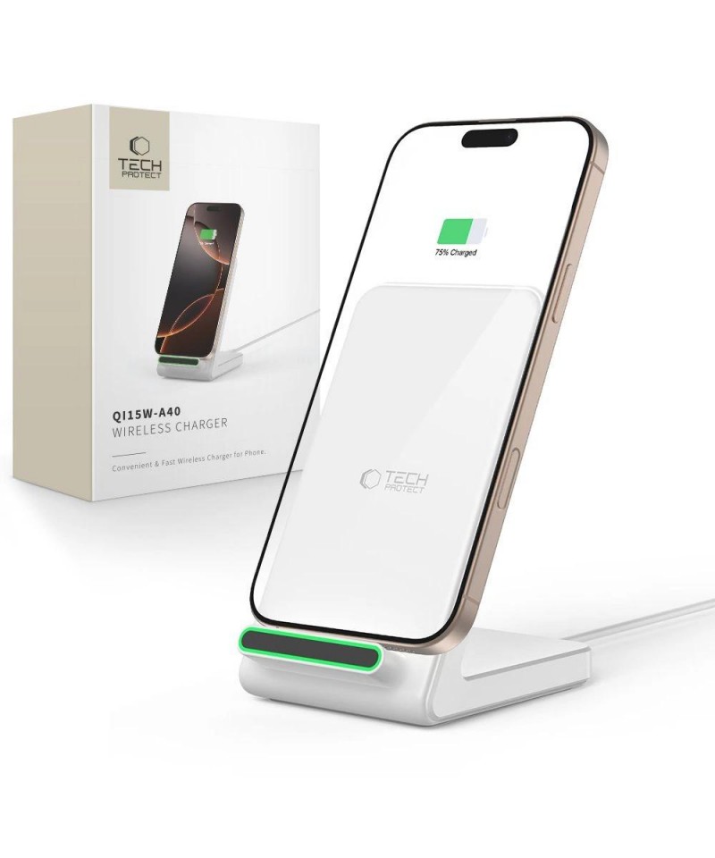 Tech-Protect QI15W-A40 Wireless Charger - White